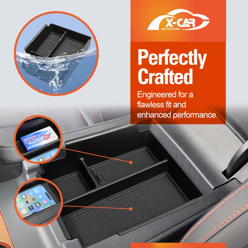 Center Console Organizer Set for BYD Shark 6 2024-Onwards Armrest Storage Box Tray Charging Mat Cup Holder Interior Accessories