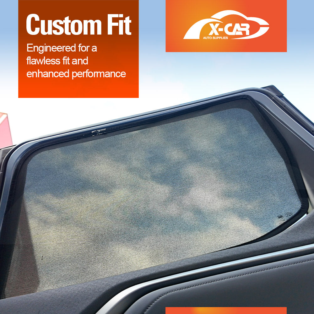 Rear Window Sun Shades for LDV Terron 9 Dual Cab 2025-Onwards UV Protection Car Sunshade Blind Mesh