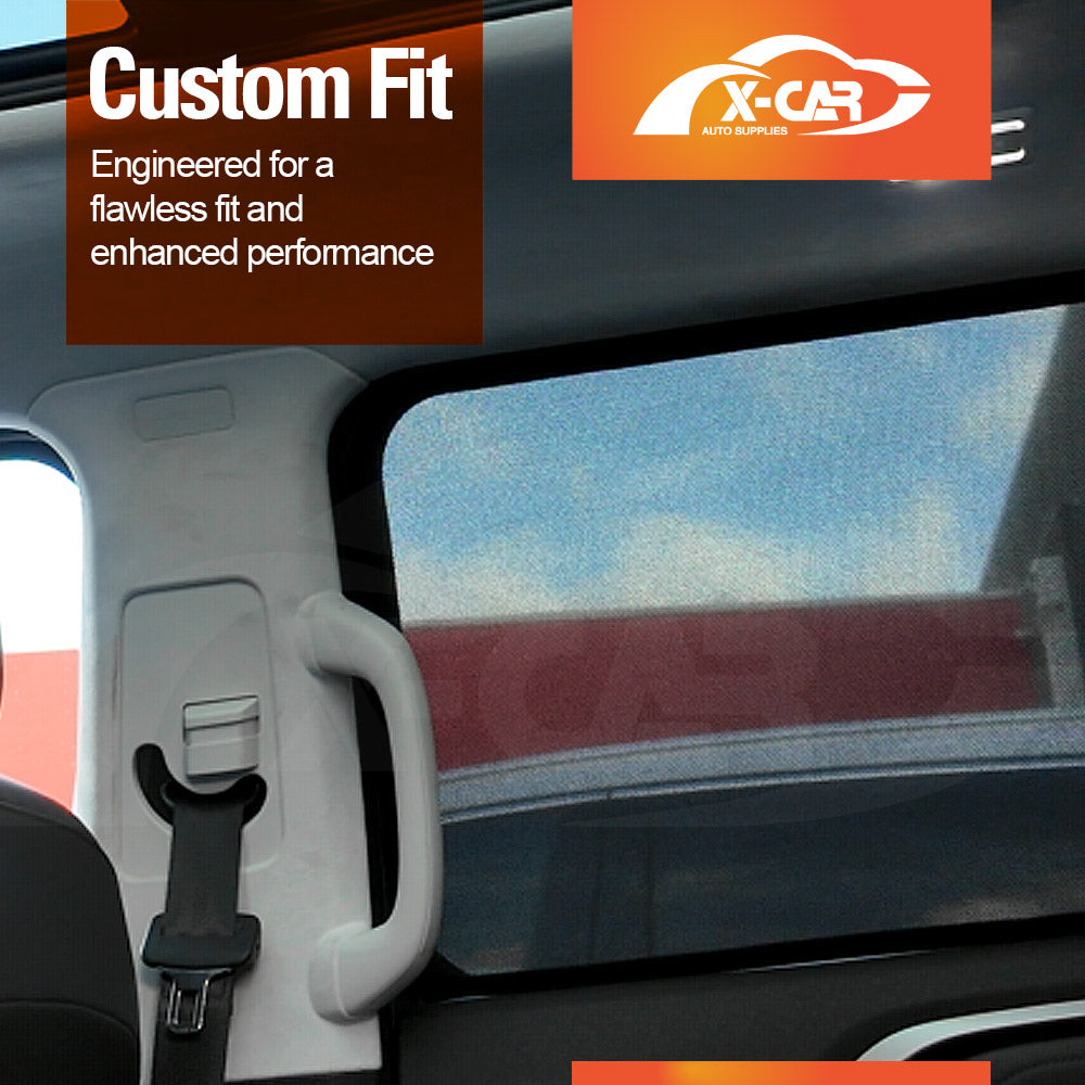Rear Window Sun Shades for LDV Terron 9 Dual Cab 2025-Onwards UV Protection Car Sunshade Blind Mesh