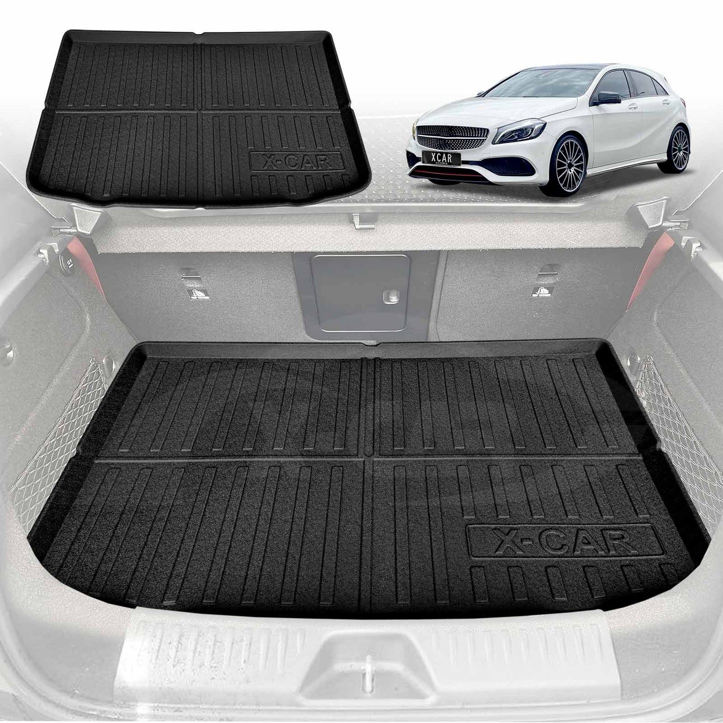 Boot Liner for Mercedes-Benz A Class 2013-2018 Heavy Duty Cargo Trunk Cover Mat Luggage Tray