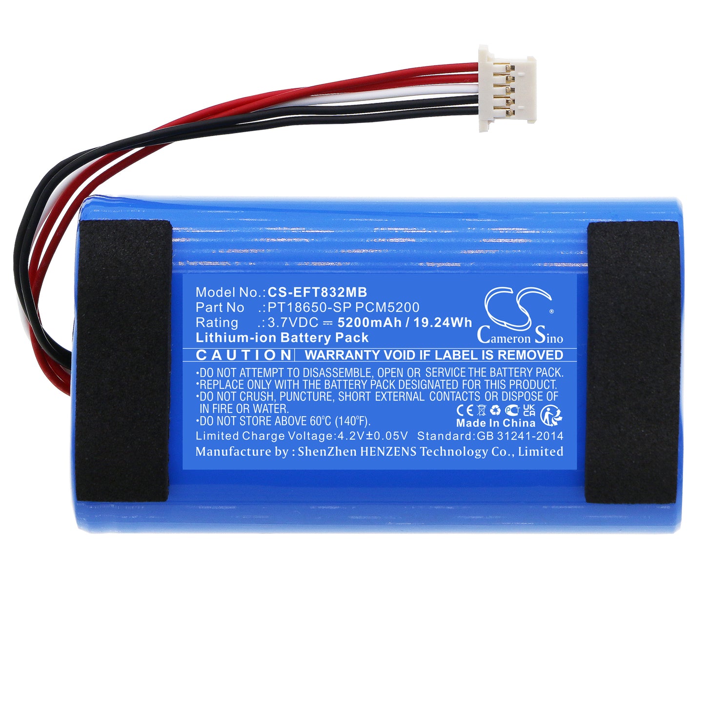 Replacement Battery for Eufy Baby Spaceview Camera PT18650-SP PCM5200