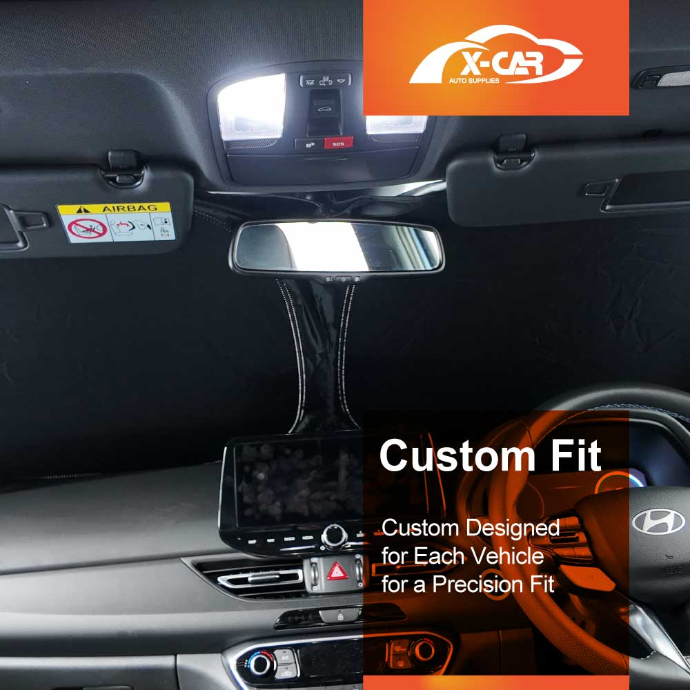 WindScreen Sun Shade for Hyundai i30 Hatchback 2018-Onwards Blocks UV Rays Foldable Custom Wind Screen Sun Visor Protector