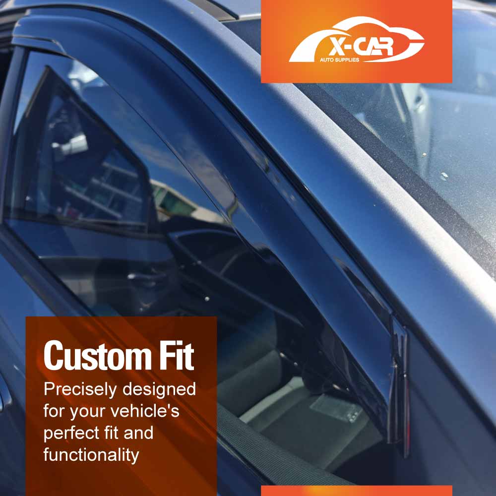 Weathershields for Hyundai Kona 2017-2023 Car Weather Shields Wind Deflectors Window Sun Visor 4-Piece Set