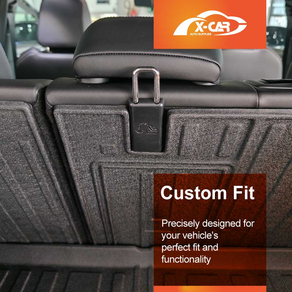Boot Liner Kick Mats Set for Volkswagen VW T-Roc 2020-2026 All Weather Heavy Duty Cargo Car Trunk Back Seat Protector