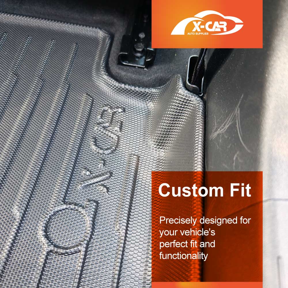 3D Floor Mats Boot Liner Set for Kia K4 Hatch 2024-Onwards With Subwoofer All Weather Heavy Duty Cargo Car Trunk Luggage Tray