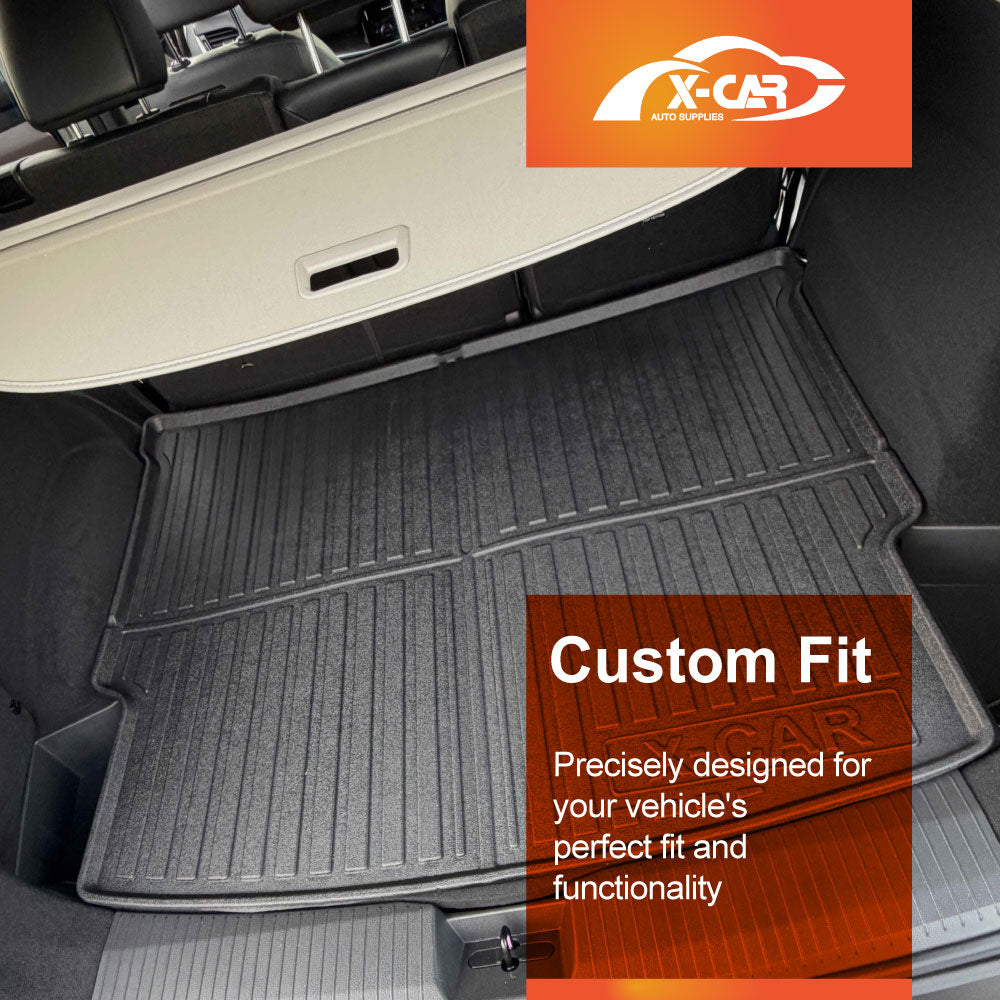 3D Floor Mats Boot Liner Set for Nissan X-trail Xtrail T33 5 Seat Petrol 2022-Onwards All Weather Heavy Duty Cargo Car Trunk Luggage Tray