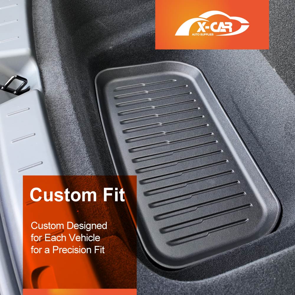 Floor Mats Boot Liners Set for Tesla Model Y L 6-Seat 2026-Onwards All Weather Front Toolbox Cargo Car Trunk Cover Luggage Tray