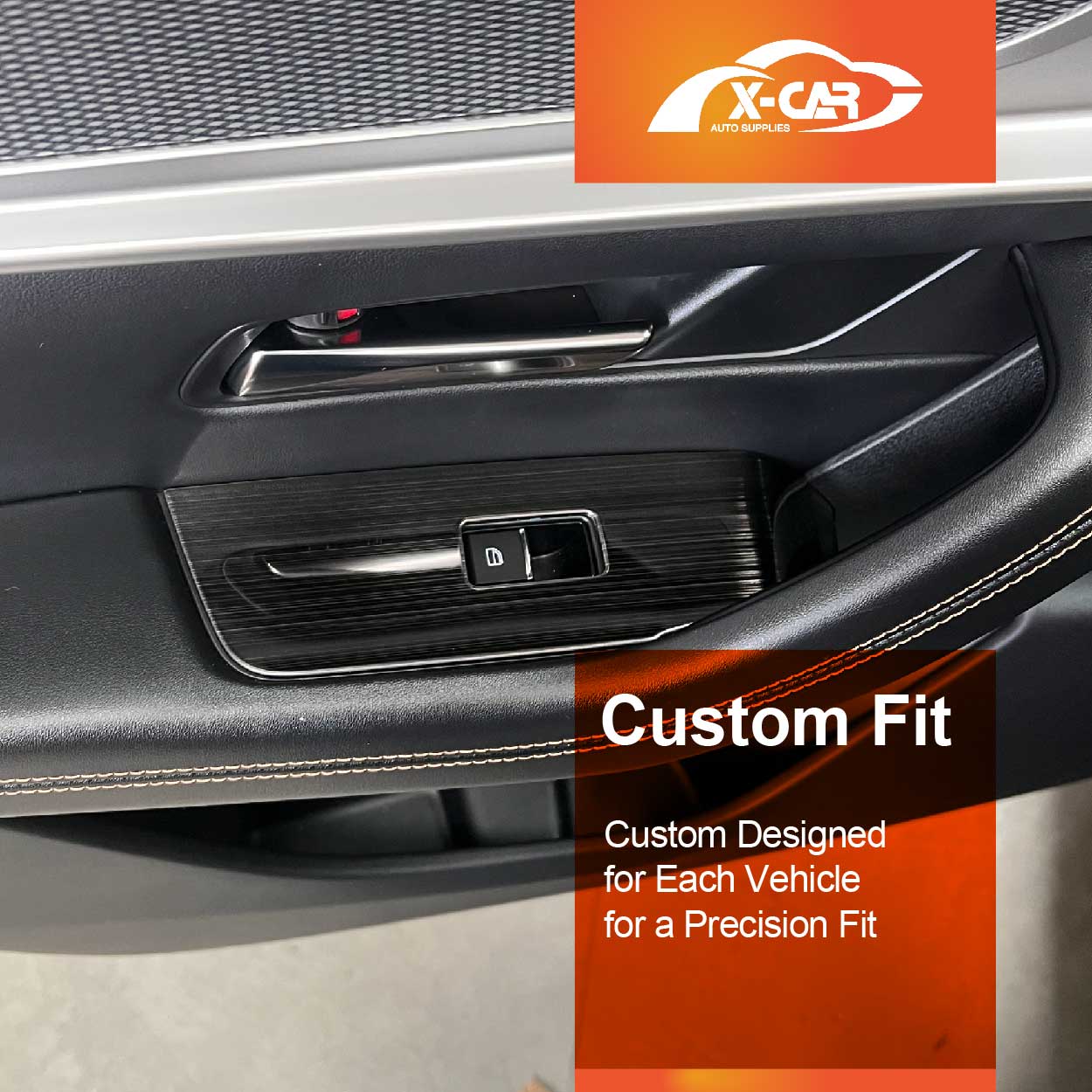 Power Window Control Switch Panel Trim for Mazda CX-80 CX80 2024-Onwards Stainless Steel Style Decor Cover Protector