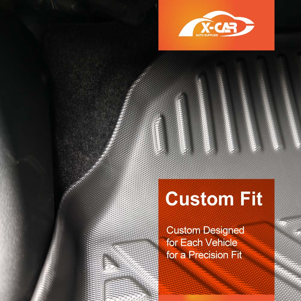 3D Floor Mats Boot Liner Set for Chery Tiggo 8 Pro Max 2024-Onwards All Weather Heavy Duty Cargo Kick Back Seat Protector Cover