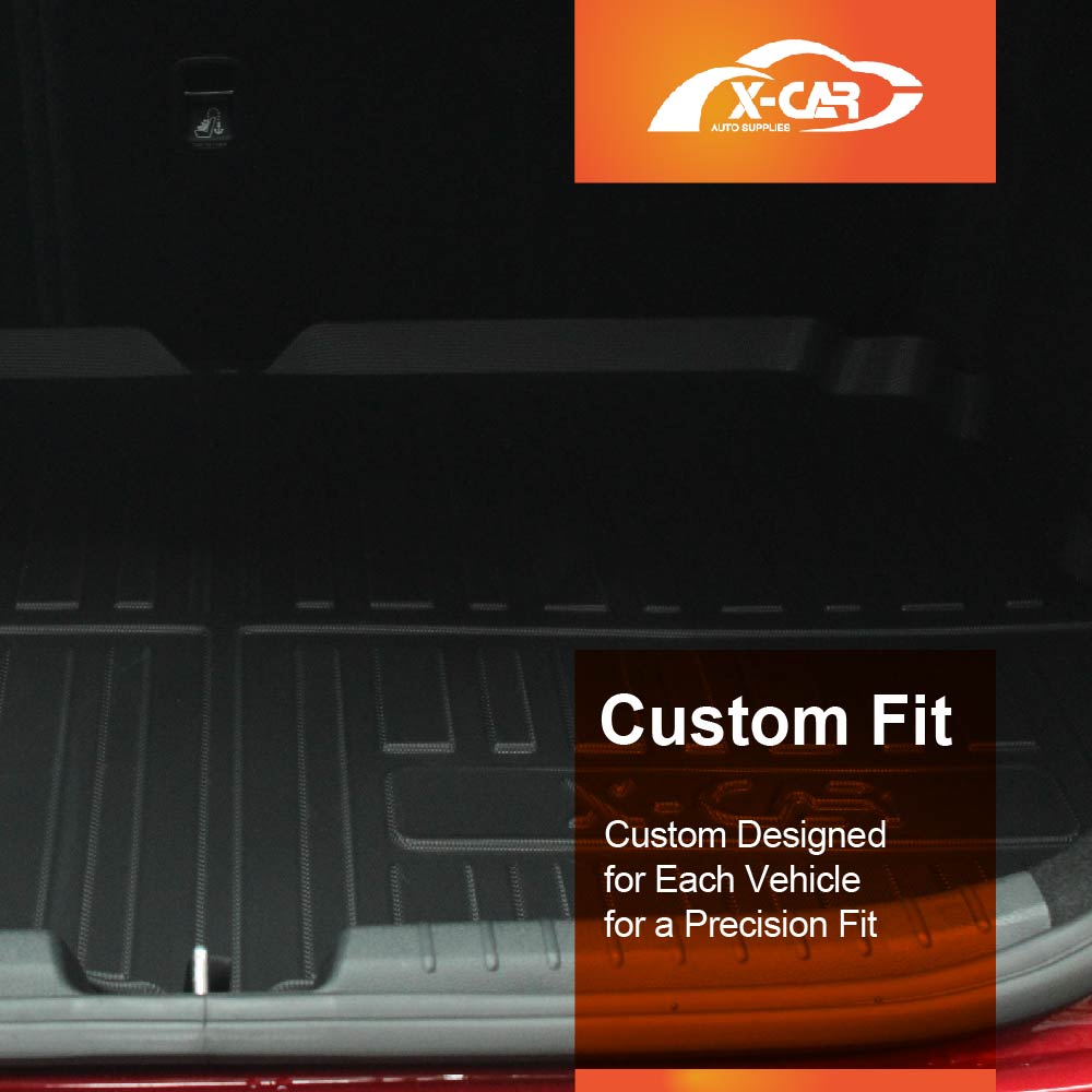 3D Floor Mats Boot Liner Set for Kia Cerato Hatch 2018-2024 All Weather Heavy Duty Cargo Car Trunk Luggage Tray