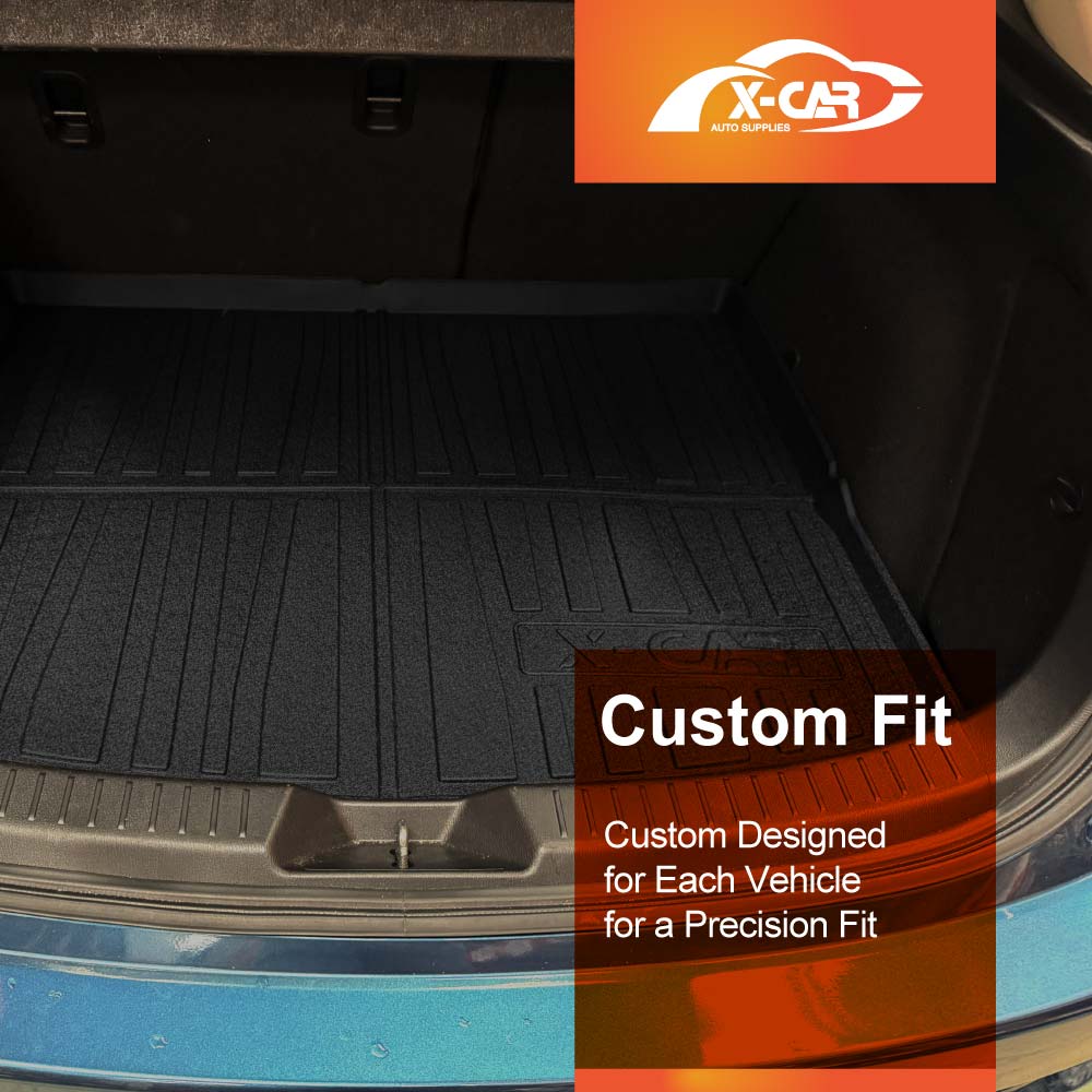 3D Floor Mats Boot Liner Set for Mazda 3 Hatch BN BM 2014-2019 All Weather Heavy Duty Cargo Car Trunk Luggage Tray