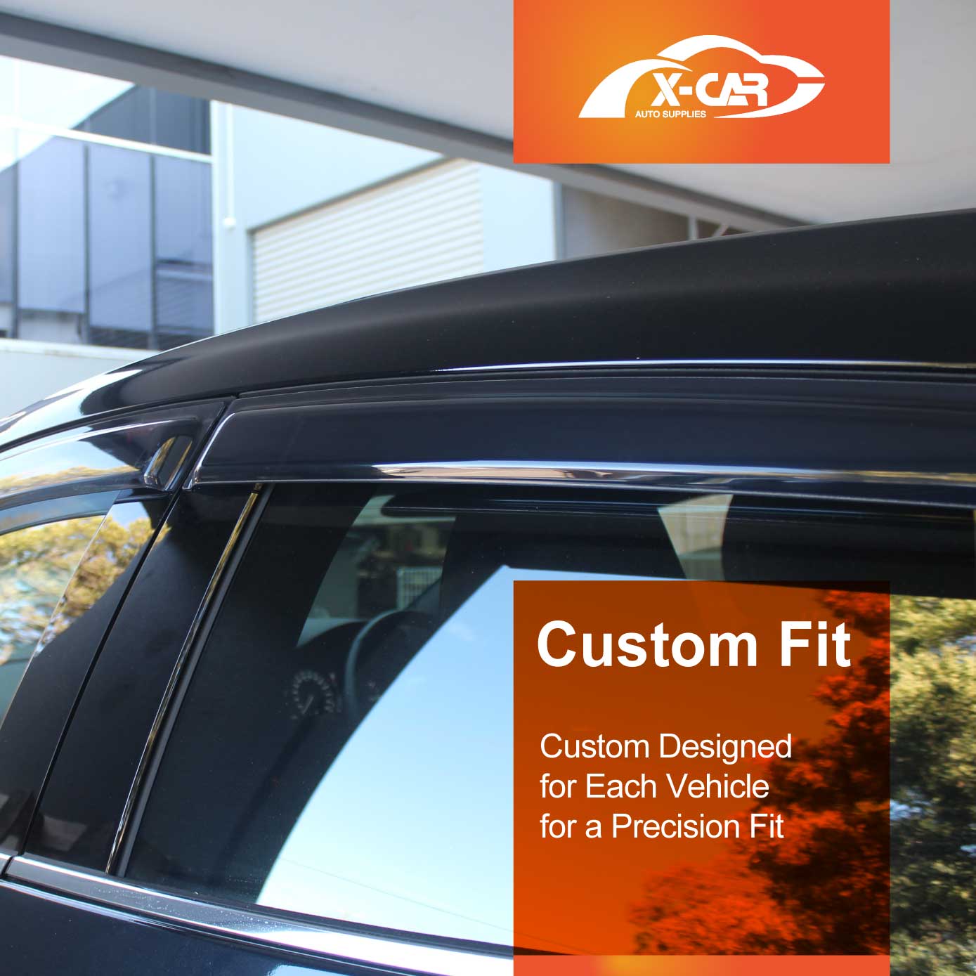 Premium Weathershields for Mazda 3 Hatch 2019-2025 Car Weather Shields Wind Deflectors Window Sun Visor 4-Piece Set