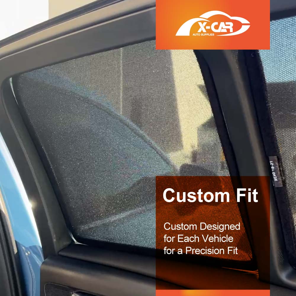 Window Sun Shades for Volvo XC40 2018-Onwards Car UV Protection Windscreen Blind Mesh