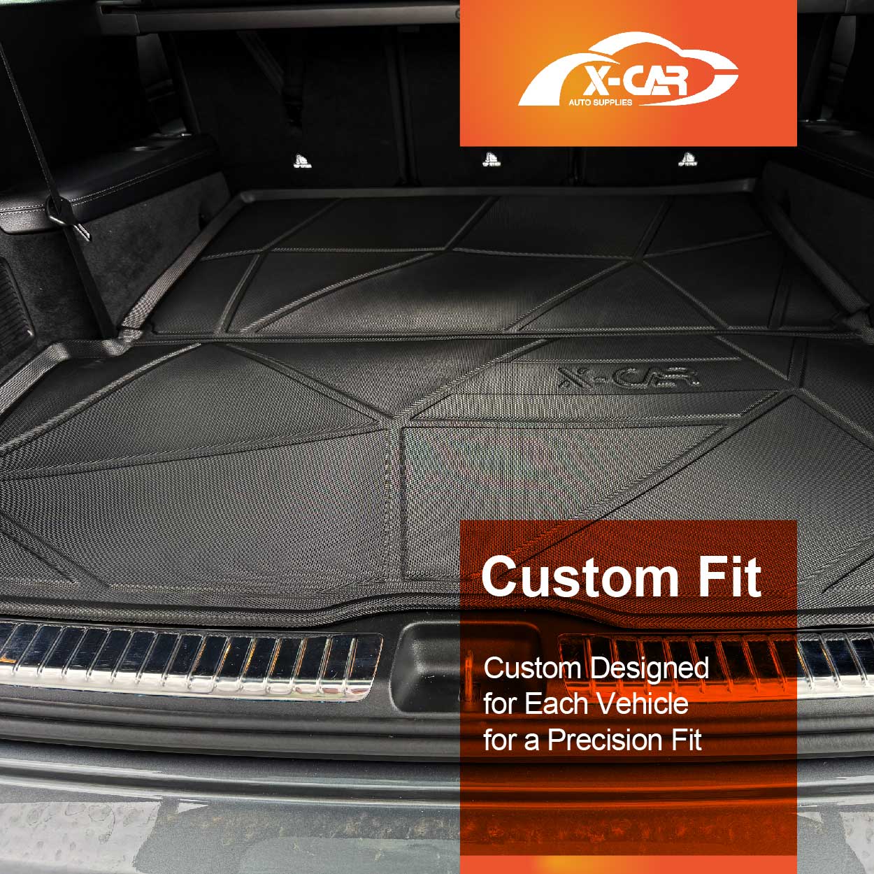 Boot Liner for Mercedes-Benz GLS-Class 2019-Onwards Heavy Duty Cargo Trunk Mat Luggage Tray
