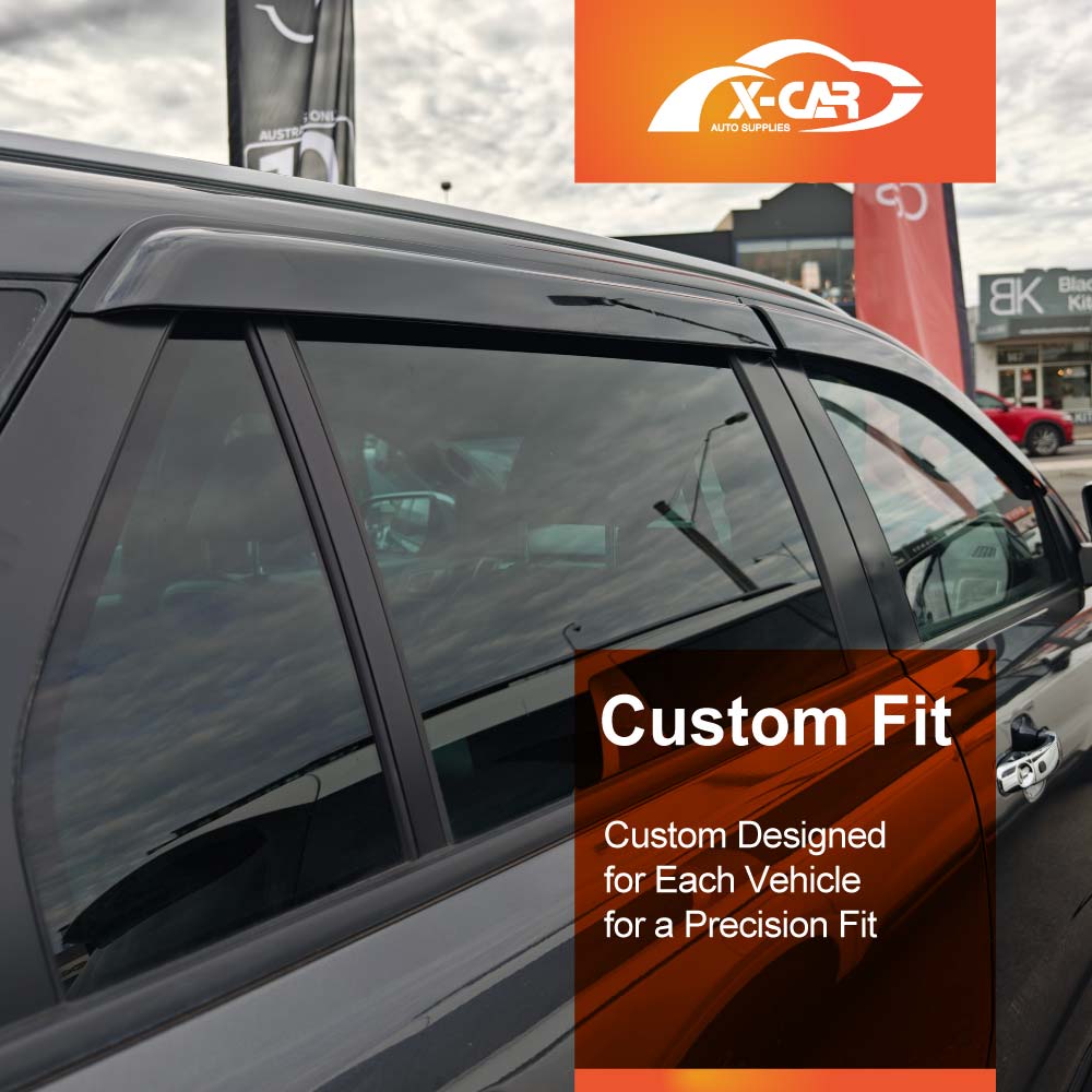 Weathershields for Ford Everest 2015-2022 Car Weather Shields Wind Deflectors Window Sun Visor 4-Piece Set