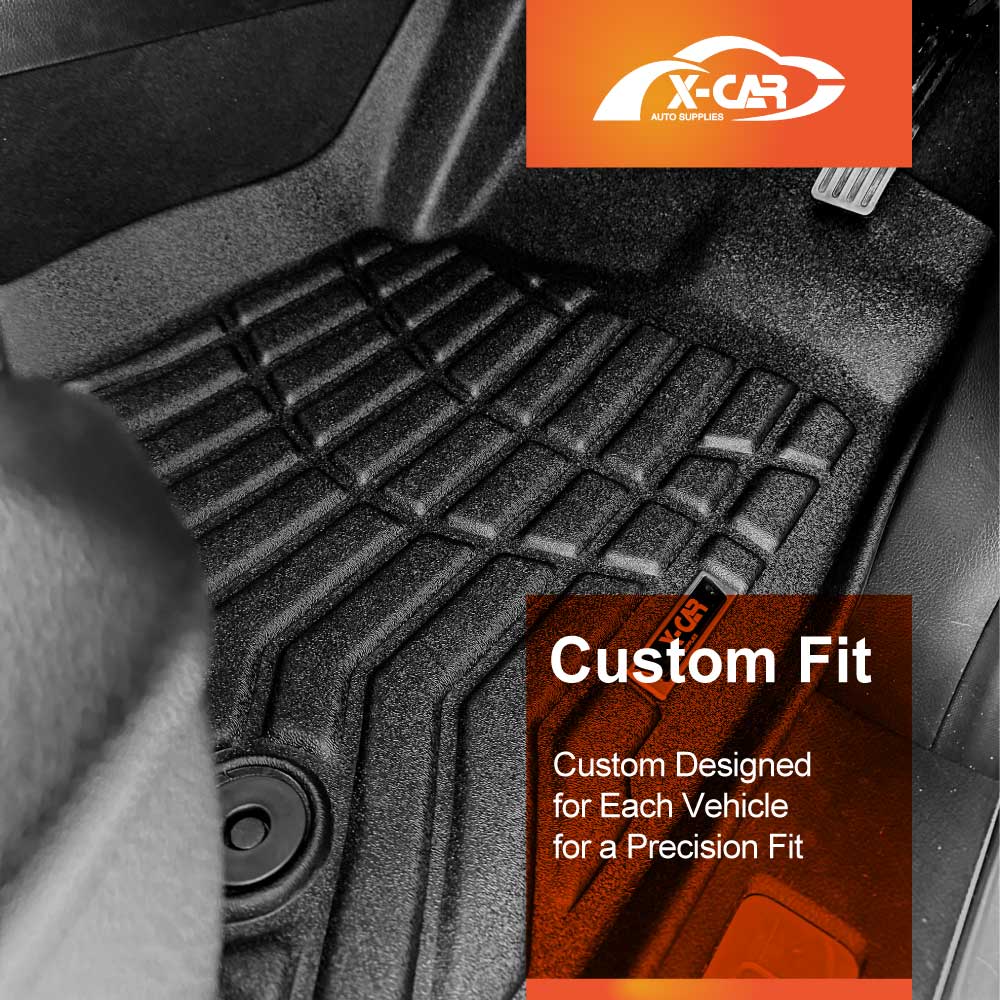 3D Floor Mats Boot Liner for Ford Everest 2015-2022 All Weather Heavy Duty Cargo Car Trunk Luggage Tray