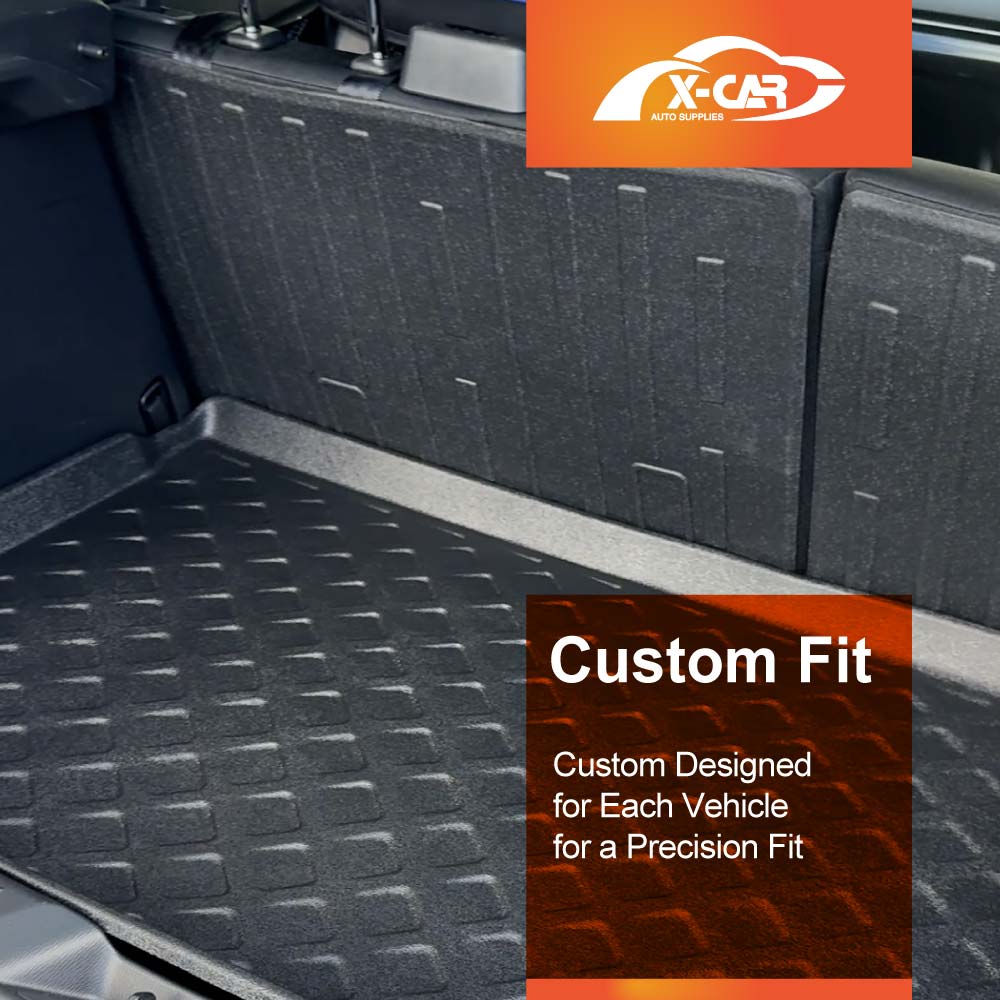 3D Floor Mats Boot Liner Set for Mazda CX-3 CX3 2015-Onwards All Weather Heavy Duty Cargo Kick Mats Back Seat Protector Cover