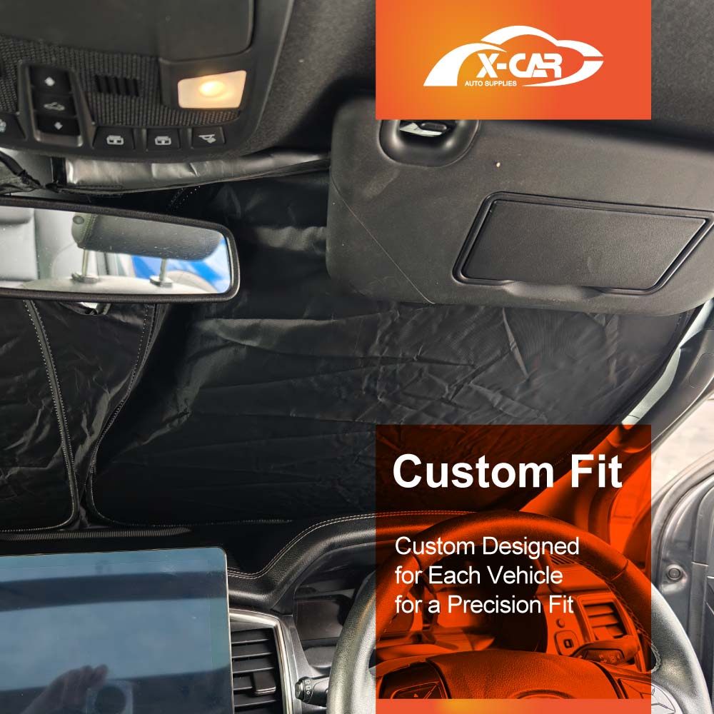 WindScreen Sun Shade for Ford Everest 2022-Onwards  Blocks UV Rays Foldable Custom Wind Screen Sun Visor Protector