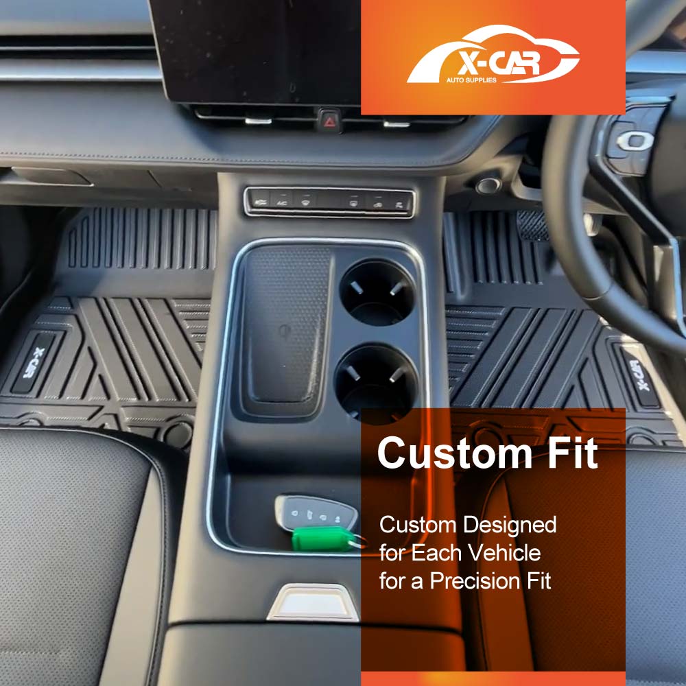 Floor Mats Boot Liner Set for GWM Haval H6/H6 GT 2021-Onwards All Weather Heavy Duty Cargo Kick Mats Back Seat Protector Cover