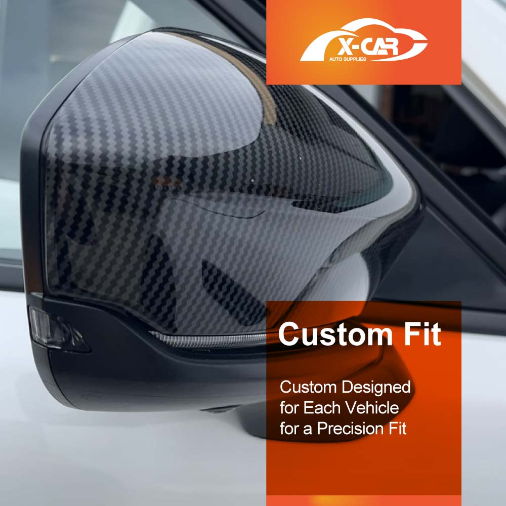 Rear View Mirror Trim Cover for Mazda CX-70 CX70 2024-Onwards Exterior Accessories Side Mirror Cap Carbon Fiber Style