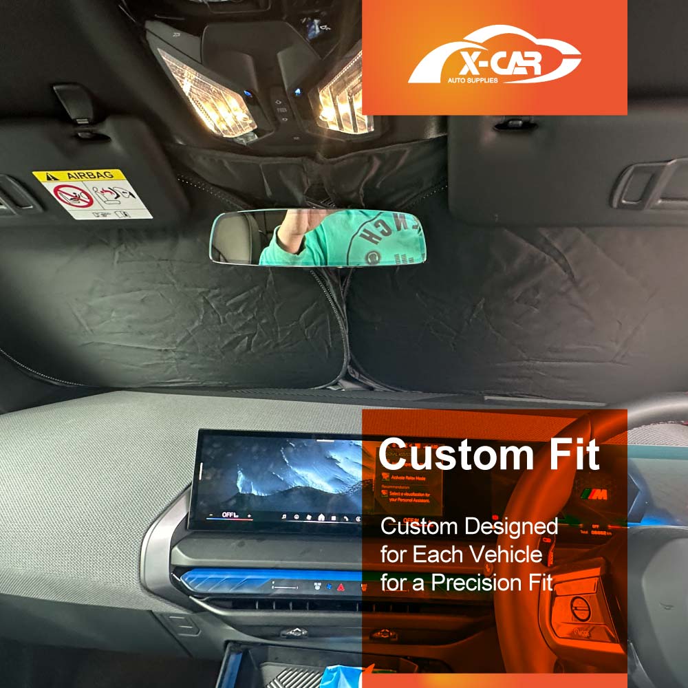 WindScreen Sun Shade for BMW X3 G45 Series 2024-Onwards Blocks UV Rays Sun Visor Protector Foldable Sunshade