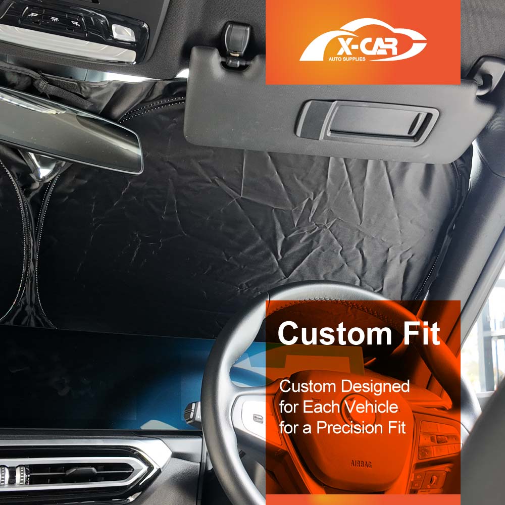 WindScreen Sun Shade for BMW i4 2022-Onwards Blocks UV Rays Sun Visor Protector Foldable Sunshade