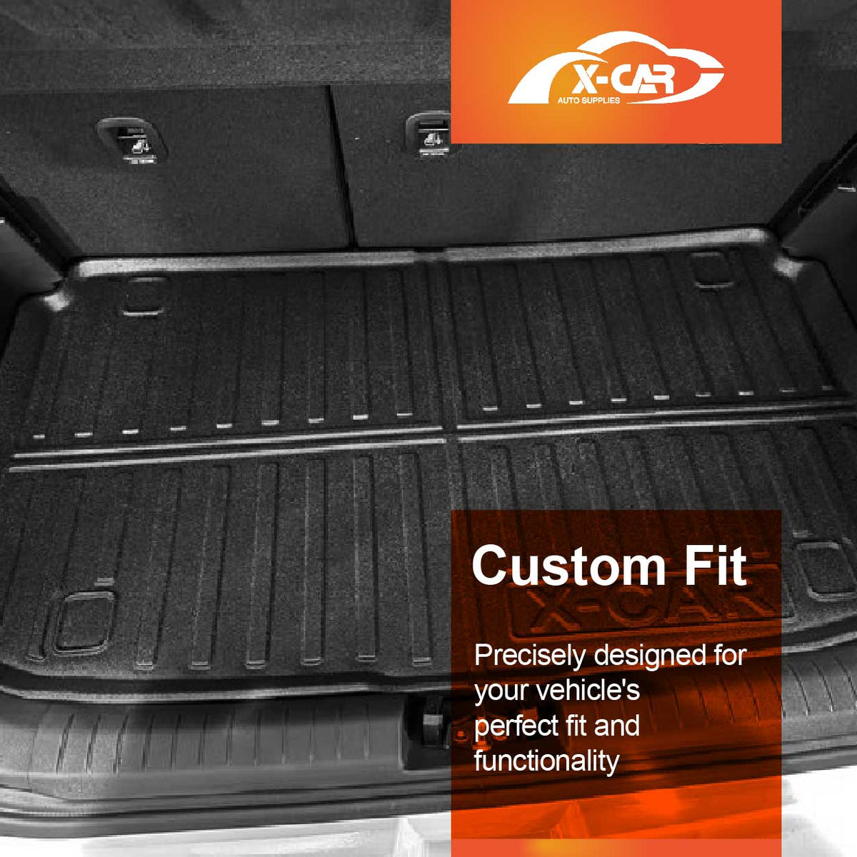 3D Floor Mats Boot Liner for Hyundai Venue 2019-Onwards All Weather Heavy Duty Cargo Car Trunk Luggage Tray