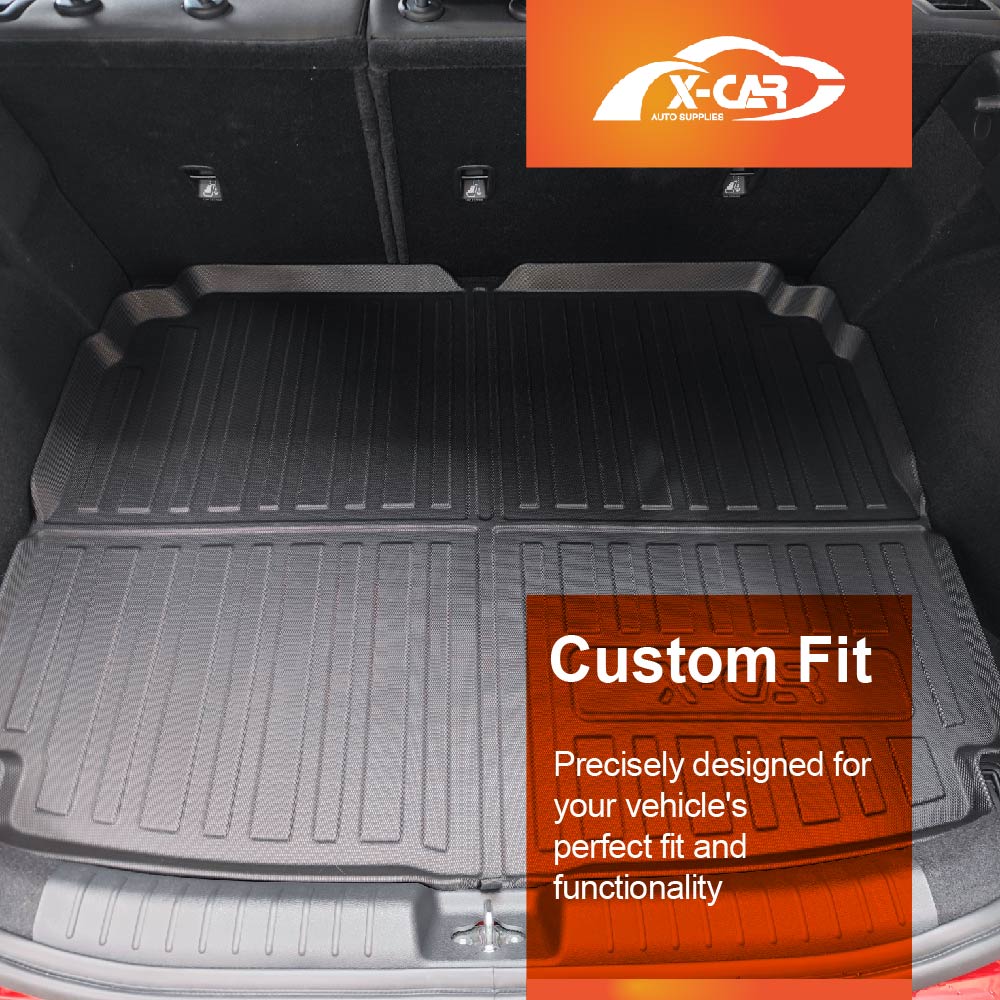 3D Floor Mats Boot Liner Set for Kia Cerato Hatch 2018-2024 All Weather Heavy Duty Cargo Car Trunk Luggage Tray