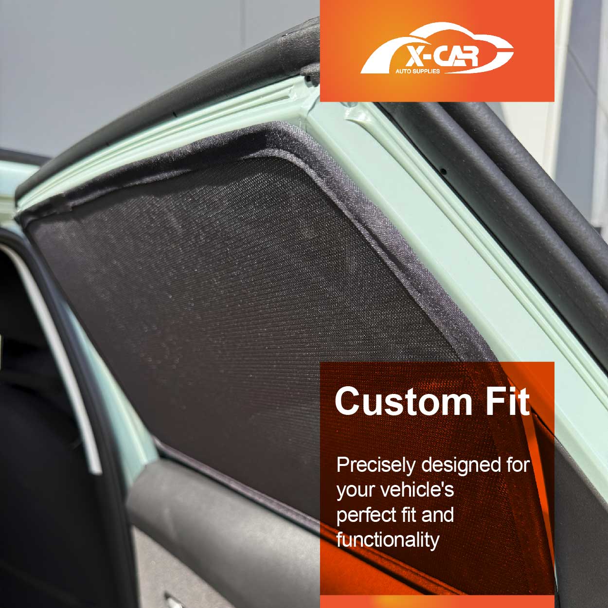 Port Rear Window Sun Shade for Hyundai Kona 2017-2023 Car Sun Blind Mesh