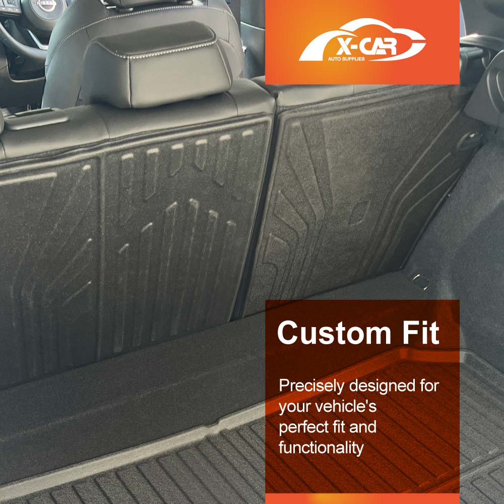 Boot Liner Back Seat Protector for Nissan QASHQAI J12 Series 2022-Onwards All Weather Heavy Duty Cargo Car Trunk Kick Mats