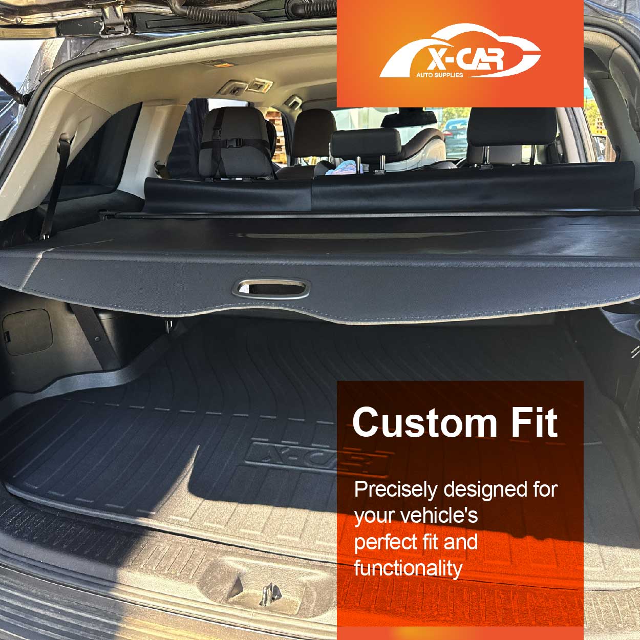 Retractable Car Trunk Shelf Shade Rear Cargo Security Shield Luggage Cover for Toyota Kluger 2014-2021