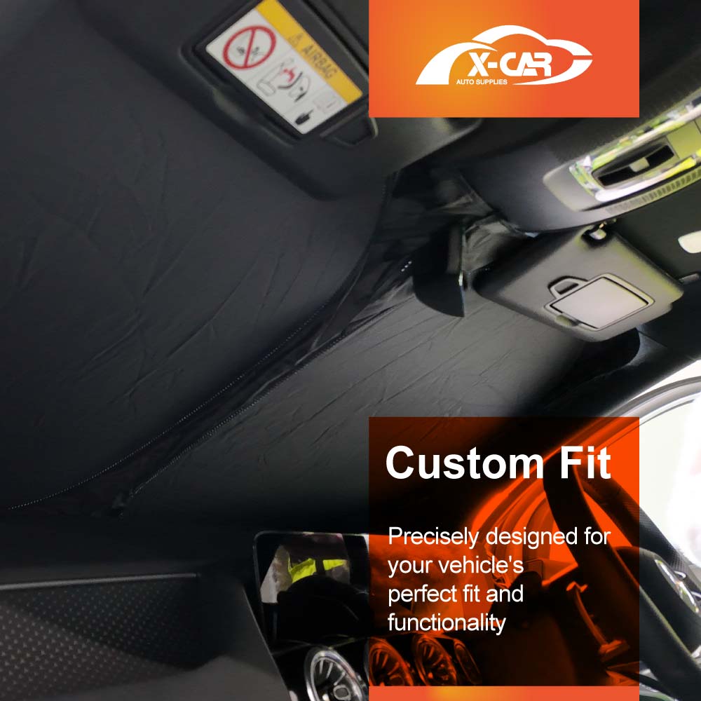 WindScreen Sun Shade for Mercedes-Benz EQA H243 Series 2021-Onwards Blocks UV Rays Foldable Custom Wind Screen Sun Visor Protector