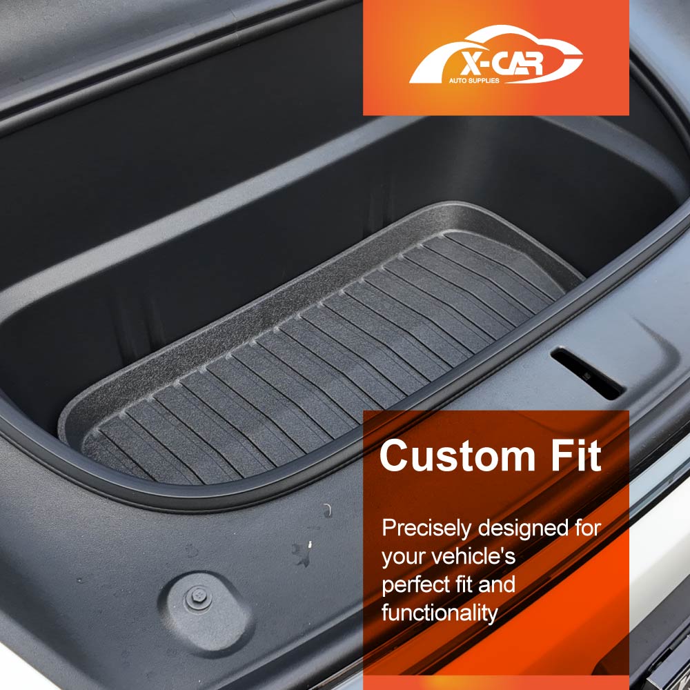 Floor Mats Boot Liners Set for Tesla Model Y L 6-Seat 2026-Onwards All Weather Front Toolbox Cargo Car Trunk Cover Luggage Tray