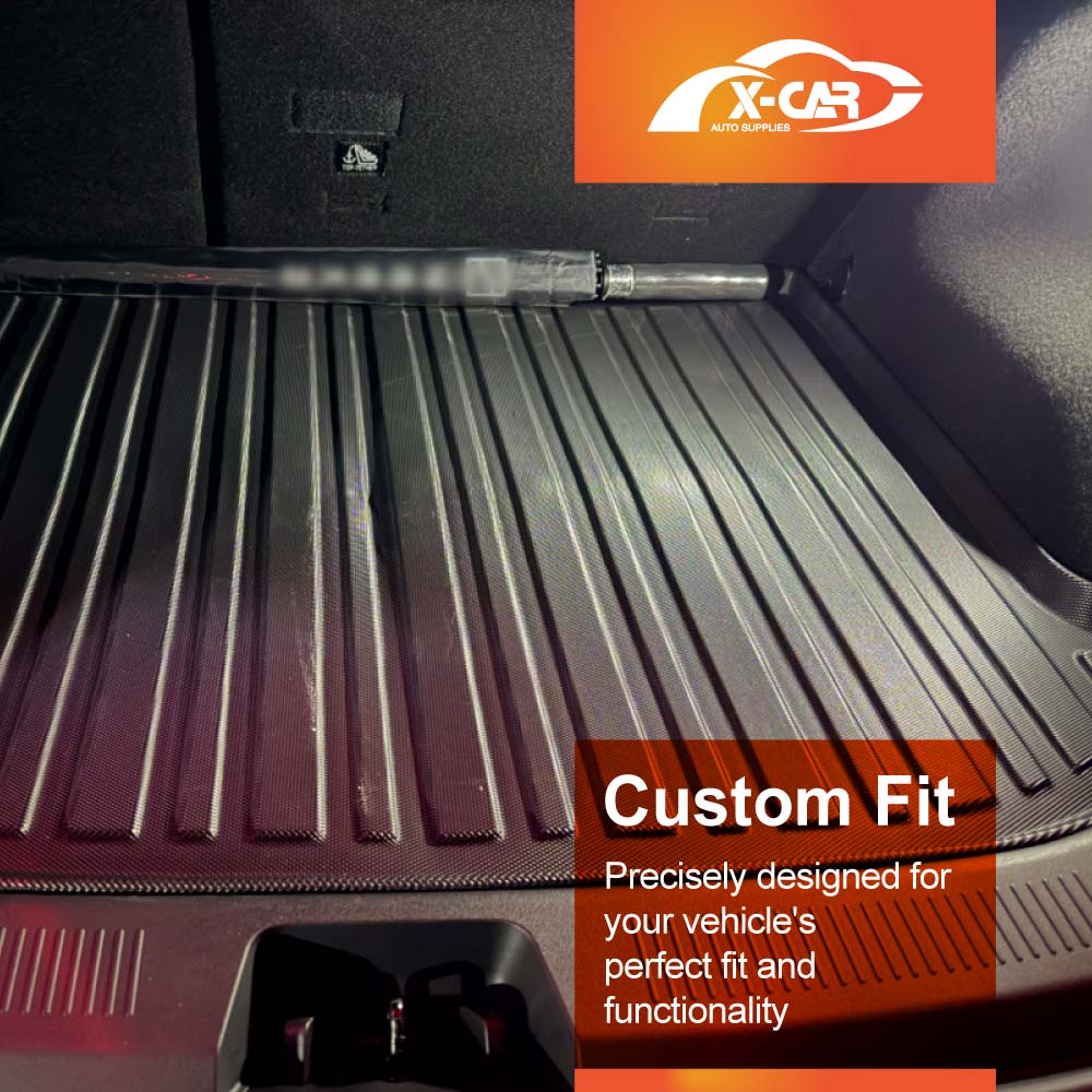 Floor Mats Boot Liner Set for Zeekr X 2024-Onwards All Weather Heavy Duty Car Front Trunk Cargo Kick Back Seat Protector Cover