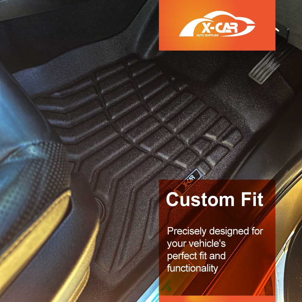 3D Floor Mats Boot Liner for Ford Everest 2015-2022 All Weather Heavy Duty Cargo Car Trunk Luggage Tray