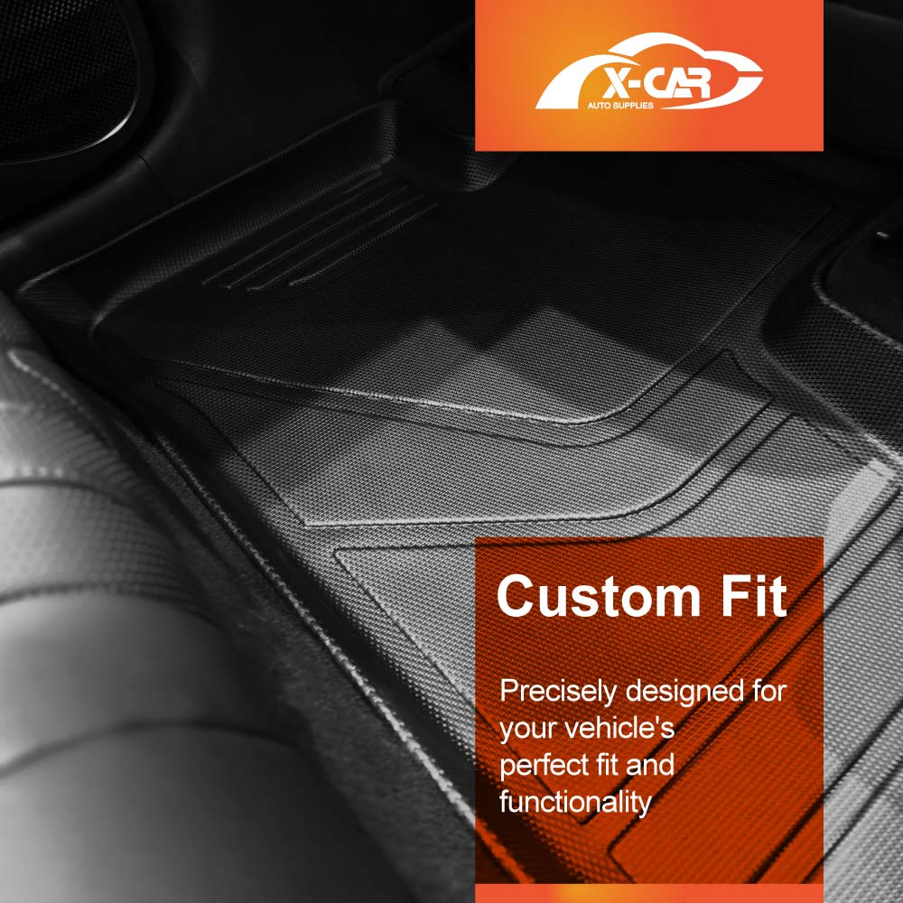 3D Floor Mats Boot Liner Set for BYD SEALION 7 SEALION7 2025-Onwards All Weather Front Trunk Cargo Kick Mats Back Seat Protector Cover