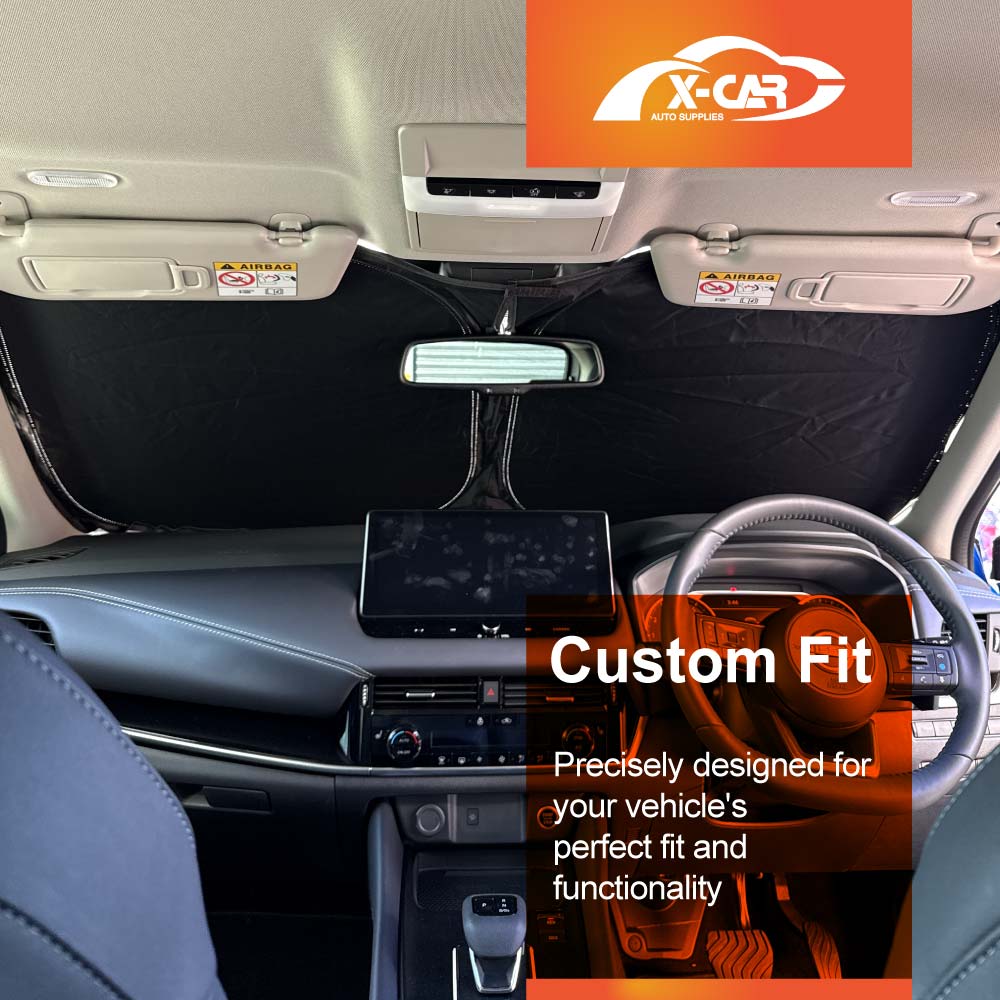 WindScreen Sun Shade for Nissan QASHQAI J12 Series 2022-Onwards Blocks UV Rays Foldable Custom Wind Screen Sun Visor Protector