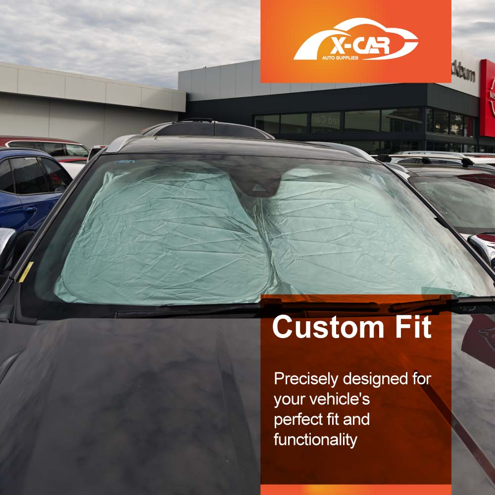 WindScreen Sun Shade for Ford Everest 2022-Onwards  Blocks UV Rays Foldable Custom Wind Screen Sun Visor Protector