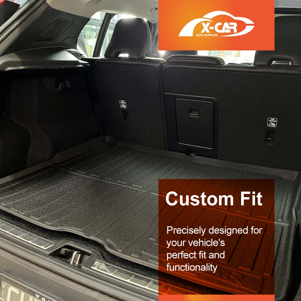 Front Rear Trunk Boot Liner for Volvo C40 EX40 2022-Onwards All Weather Heavy Duty Cargo Trunk Mats Luggage Tray