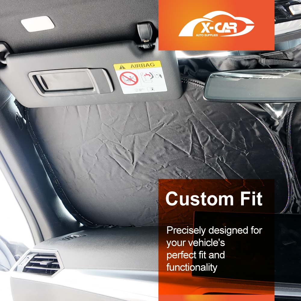 WindScreen Sun Shade for BMW i4 2022-Onwards Blocks UV Rays Sun Visor Protector Foldable Sunshade