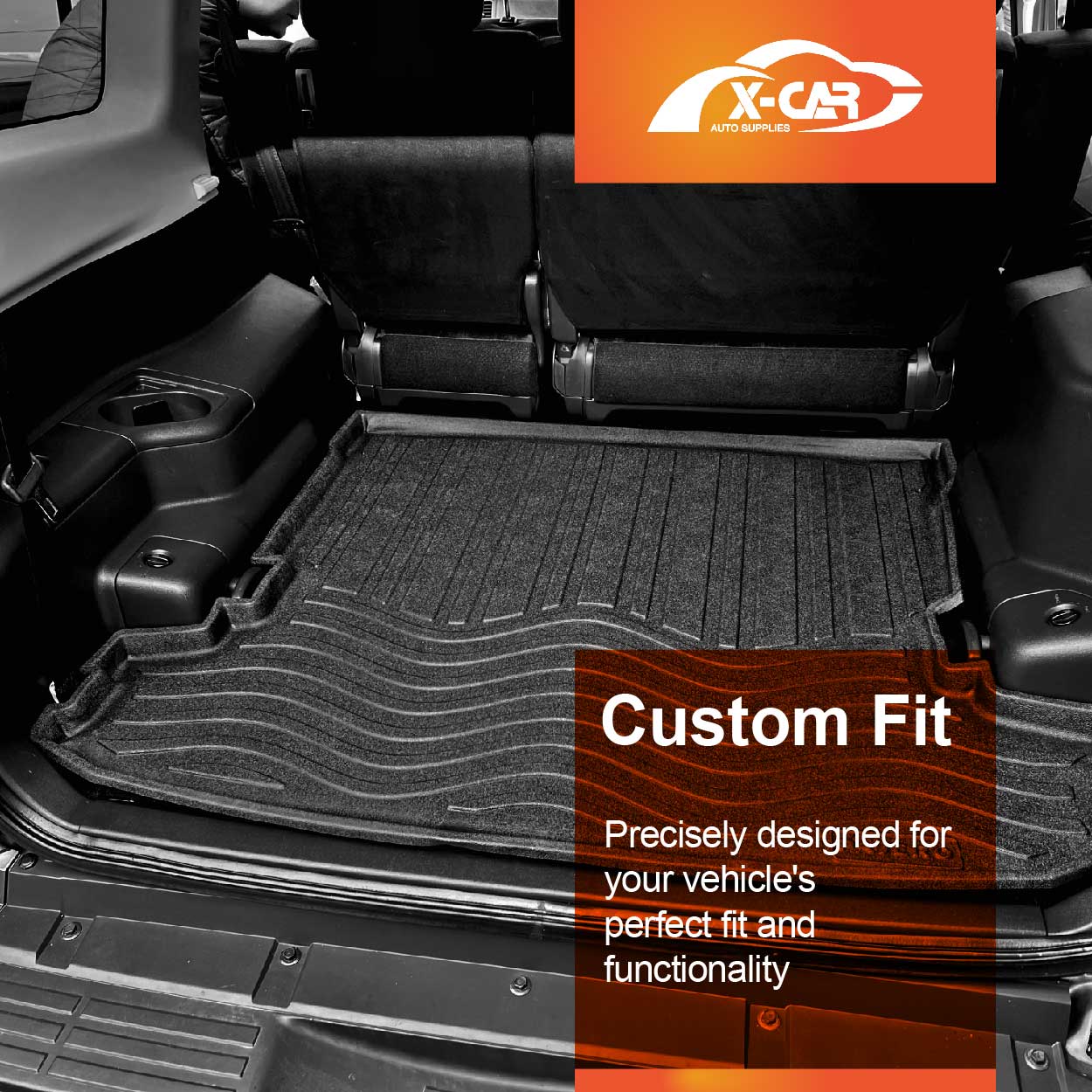 3D Floor Mats Boot Liner for Mitsubishi Pajero 2006-2022 All Weather Heavy Duty Cargo Car Trunk Luggage Tray