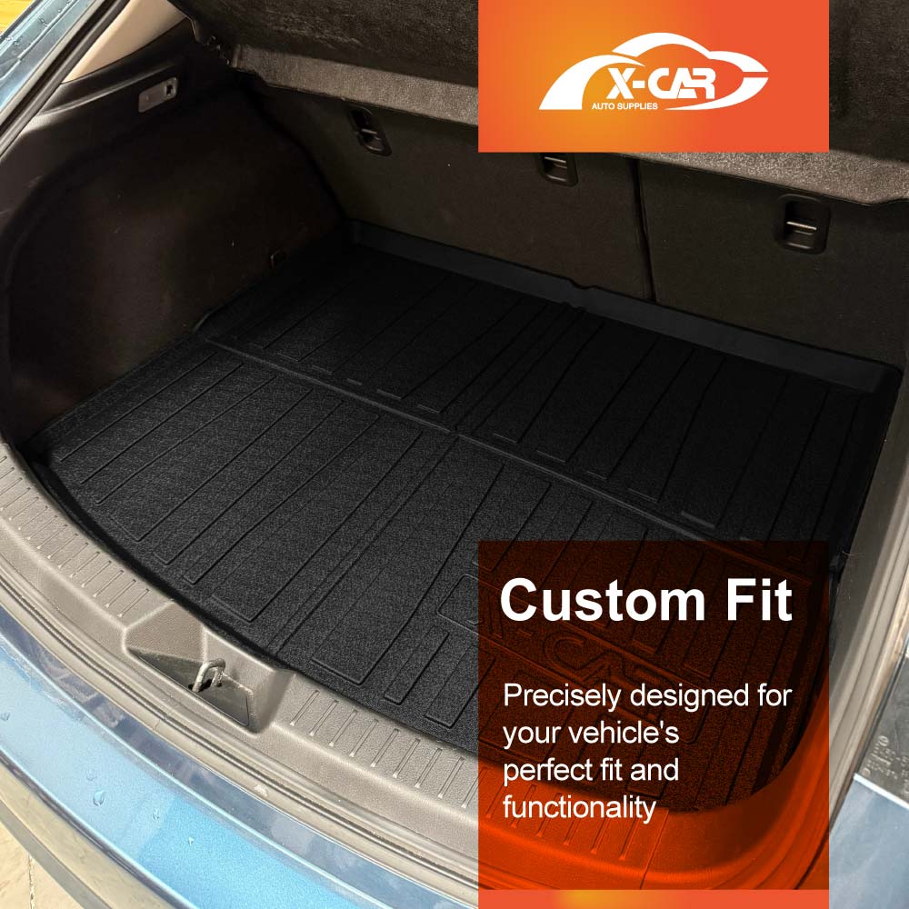 3D Floor Mats Boot Liner Set for Mazda 3 Hatch BN BM 2014-2019 All Weather Heavy Duty Cargo Car Trunk Luggage Tray