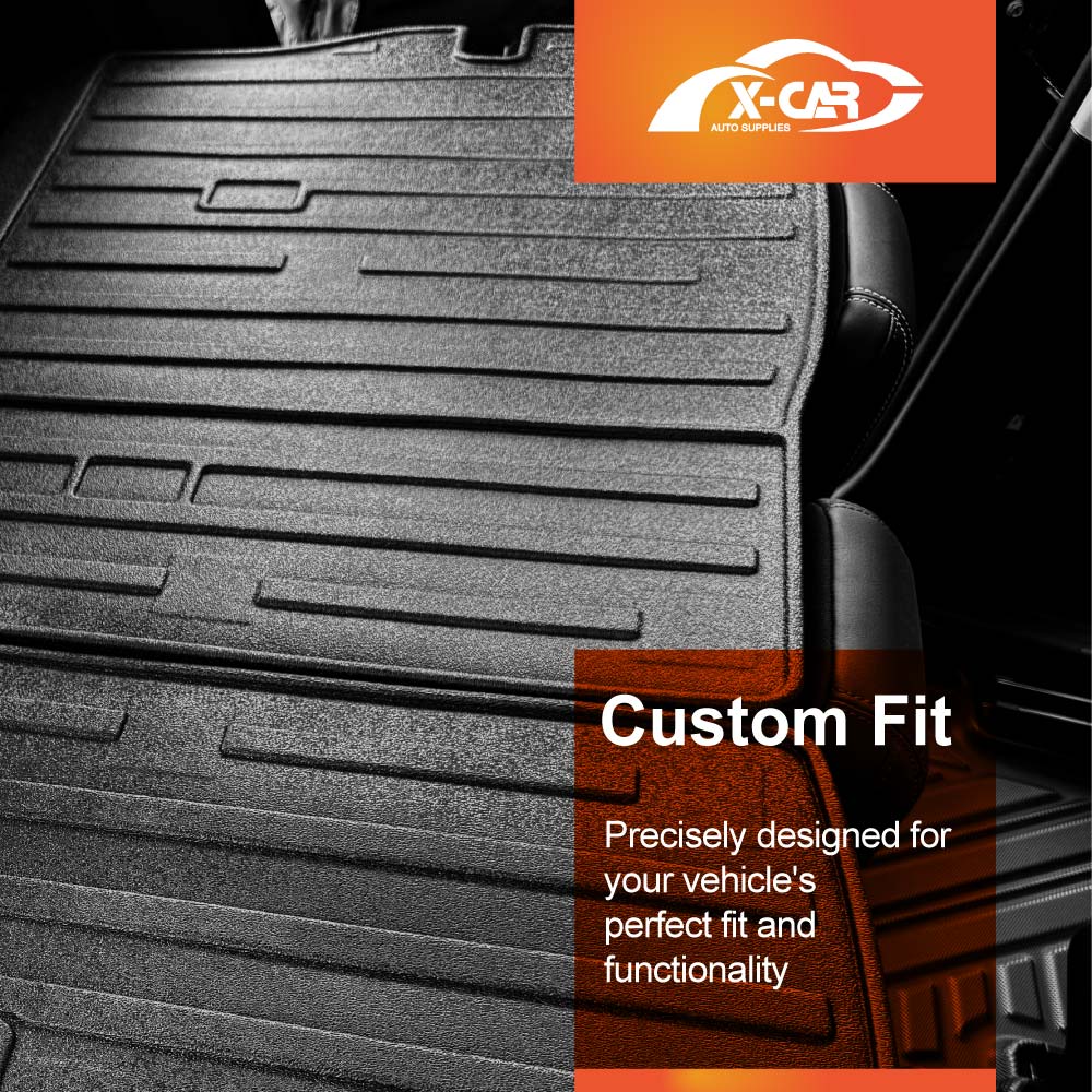 Floor Mats Boot Liner Set for GWM Haval Jolion 2024-Onwards All Weather Cargo Kick Mats Back Seat Protector Cover With Upper Boot Level