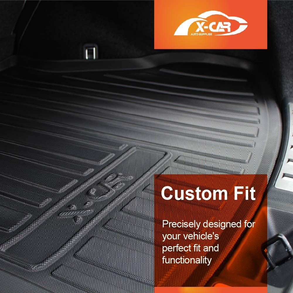 Boot Liners Kick Mats Set for Lexus NX250 NX350 NX350h NX450h 2022-Onwards All Weather Heavy Duty Cargo Car Trunk Back Seat Cover