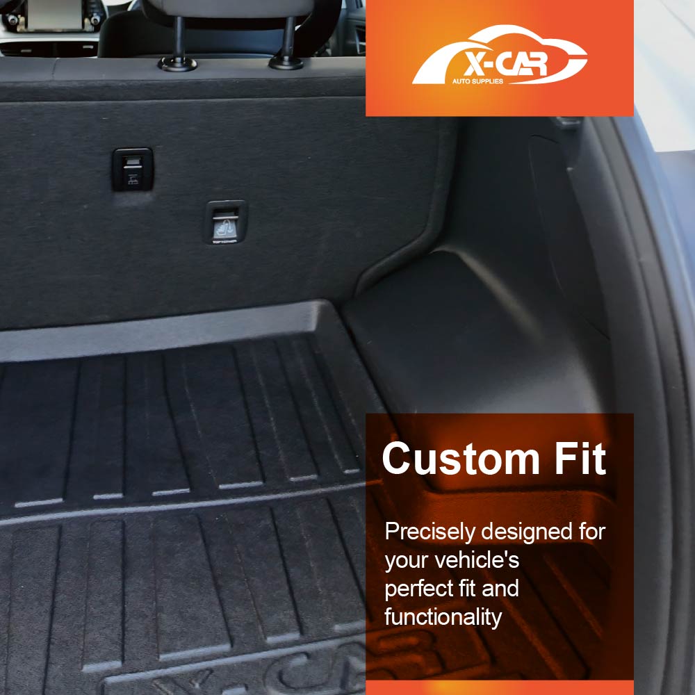 3D Floor Mats Boot Liner Set for Hyundai Tucson TL Series 2015-2021 All Weather Heavy Duty Cargo Car Trunk Luggage Tray