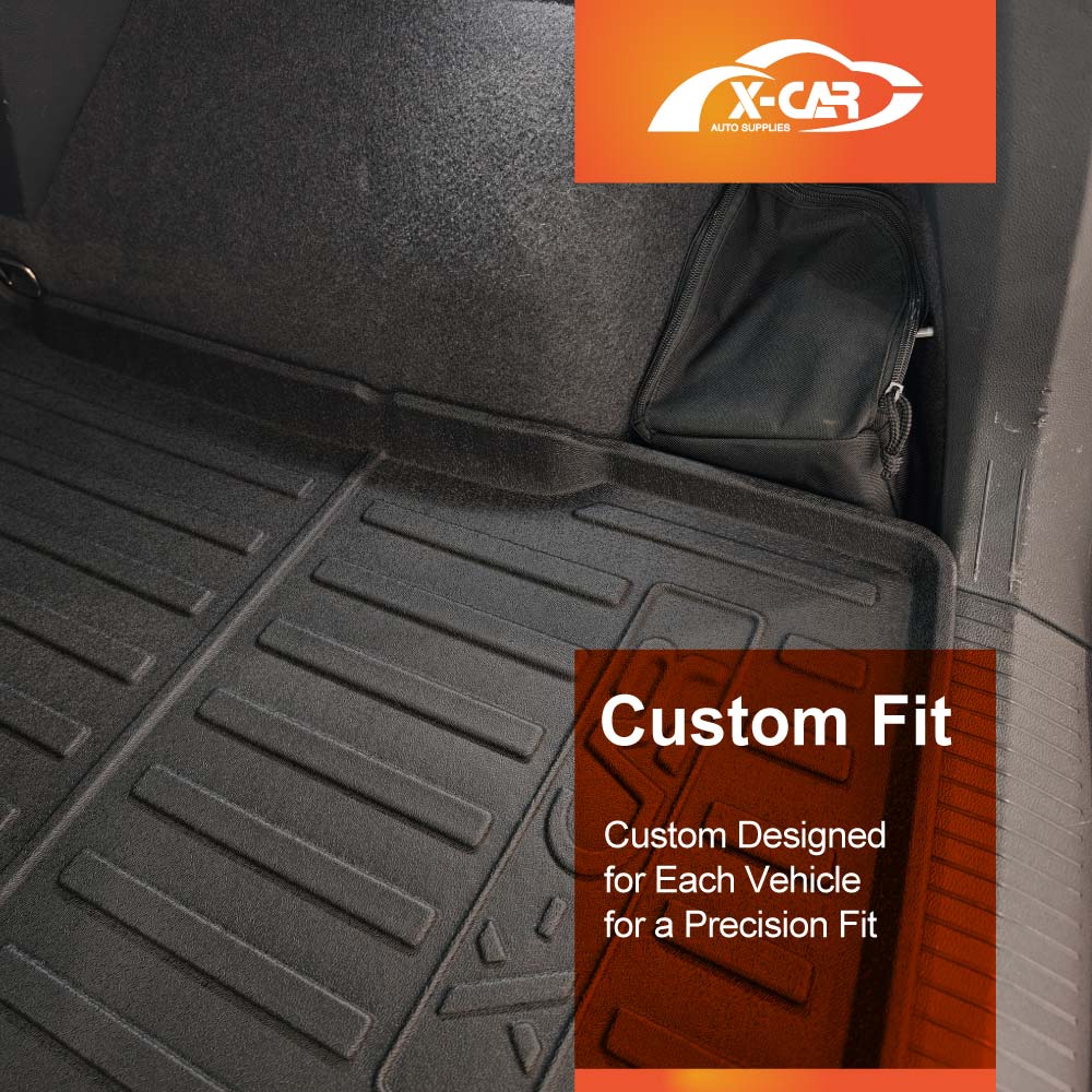3D Floor Mats Boot Liner for Volkswagen VW Tiguan 2016-2024 All Weather Heavy Duty Cargo Car Trunk Luggage Tray