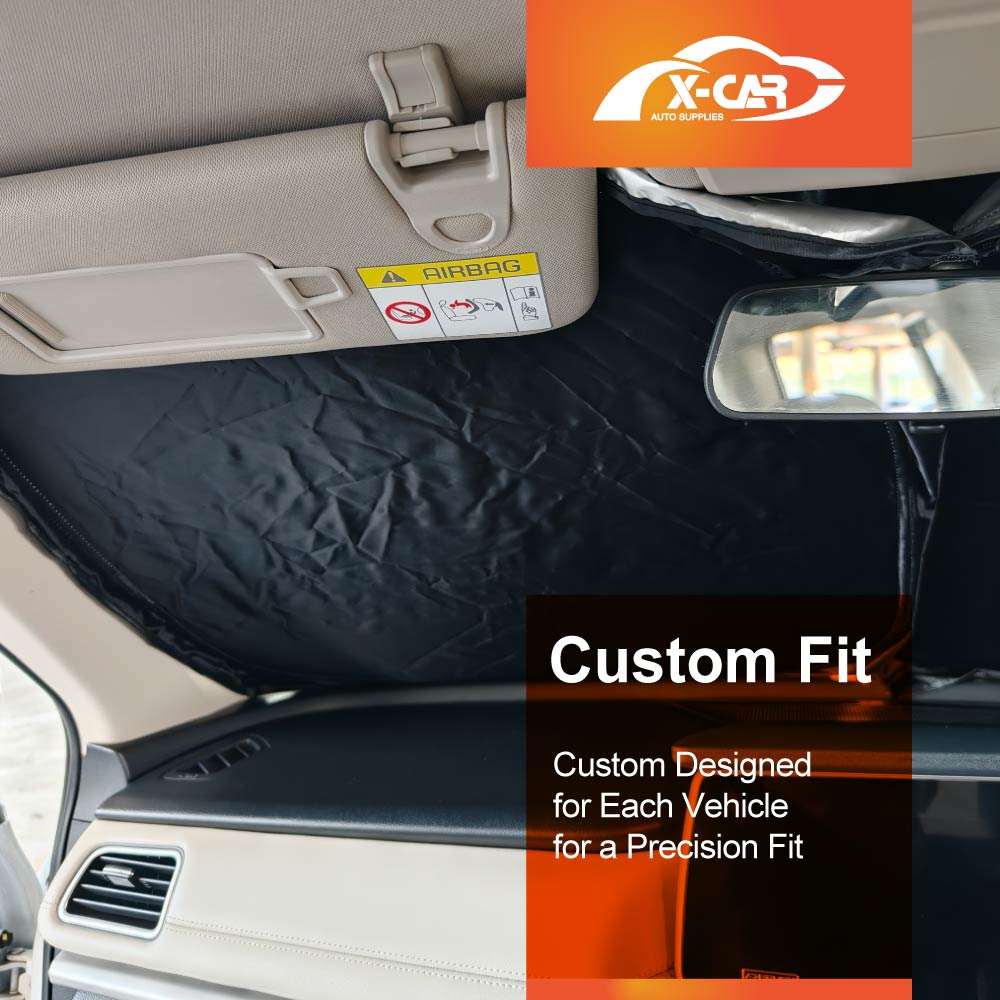 WindScreen Sun Shade for Mahindra XUV700 2023-2026 Blocks UV Rays Foldable Custom Wind Screen Sun Visor Protector