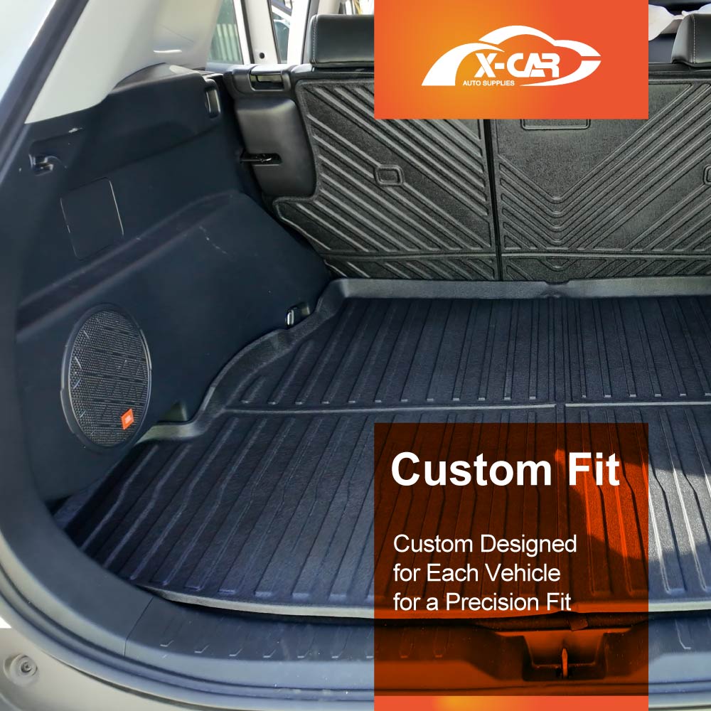 3D Floor Mats Boot Liner for Toyota Rav4 Rav 4 Petrol 2019-2025 All Weather Heavy Duty Cargo Car Trunk Luggage Tray