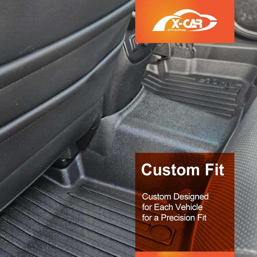 3D Floor Mats Boot Liner Set for Subaru Outback 2020-2025 All Weather Heavy Duty Cargo Kick Mats Back Seat Protector Cover