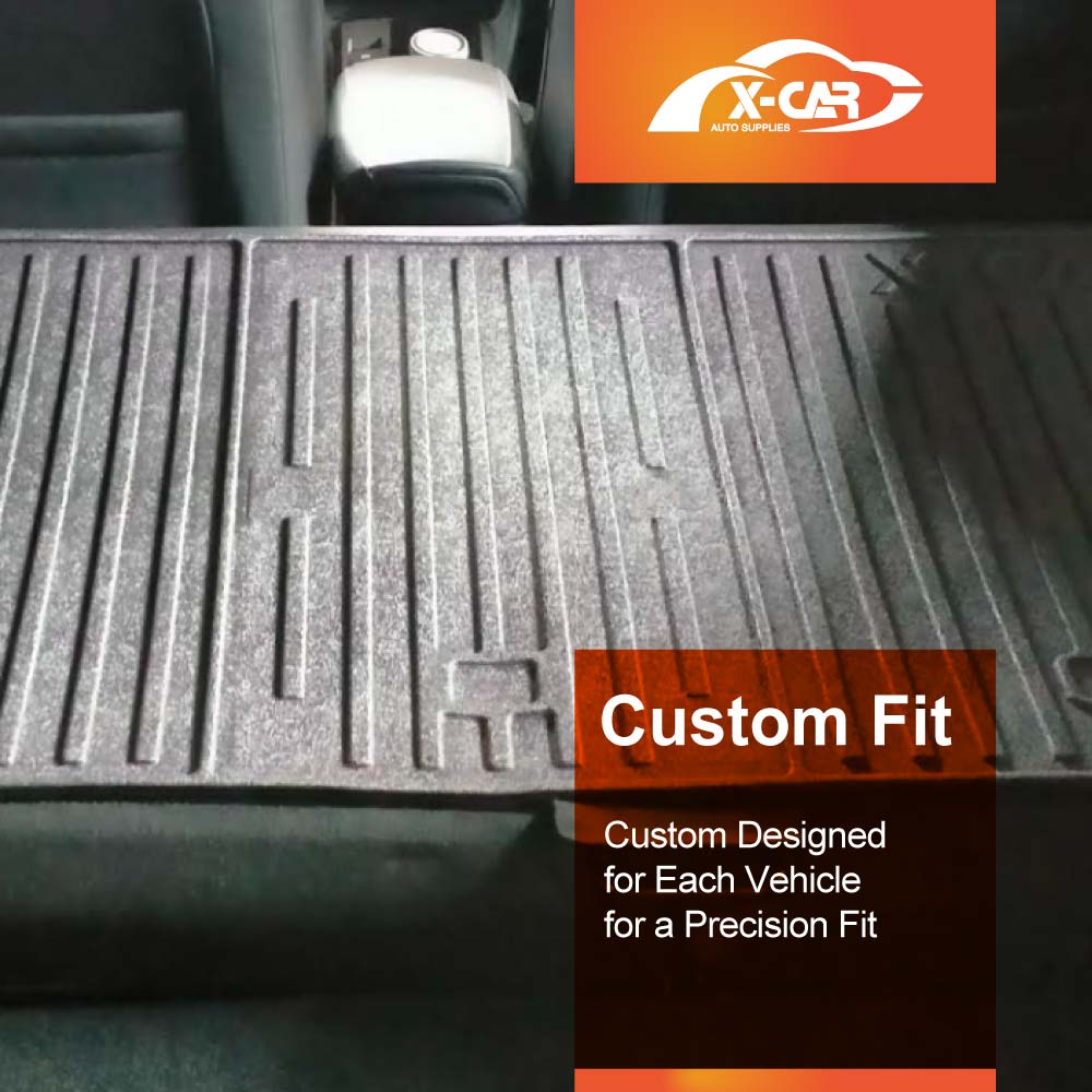 3D Floor Mats Boot Liner Set for MG 3 MG3 2024-Onwards All Weather Heavy Duty Cargo Kick Mats Back Seat Protector Cover